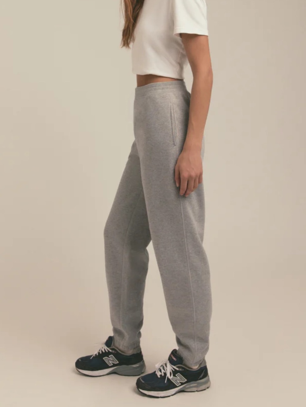Favorite Daughter Collegiate Oversized Sweatpants Joggers Heather Grey XS NWT - Picture 4 of 9